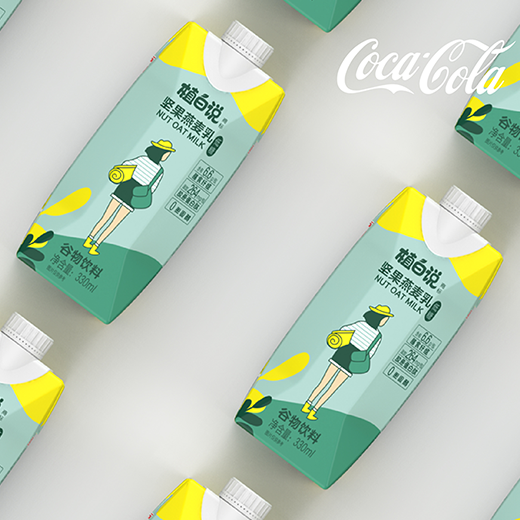 可口可樂「植白說」| 堅(jiān)果燕麥乳包裝設(shè)計(jì)